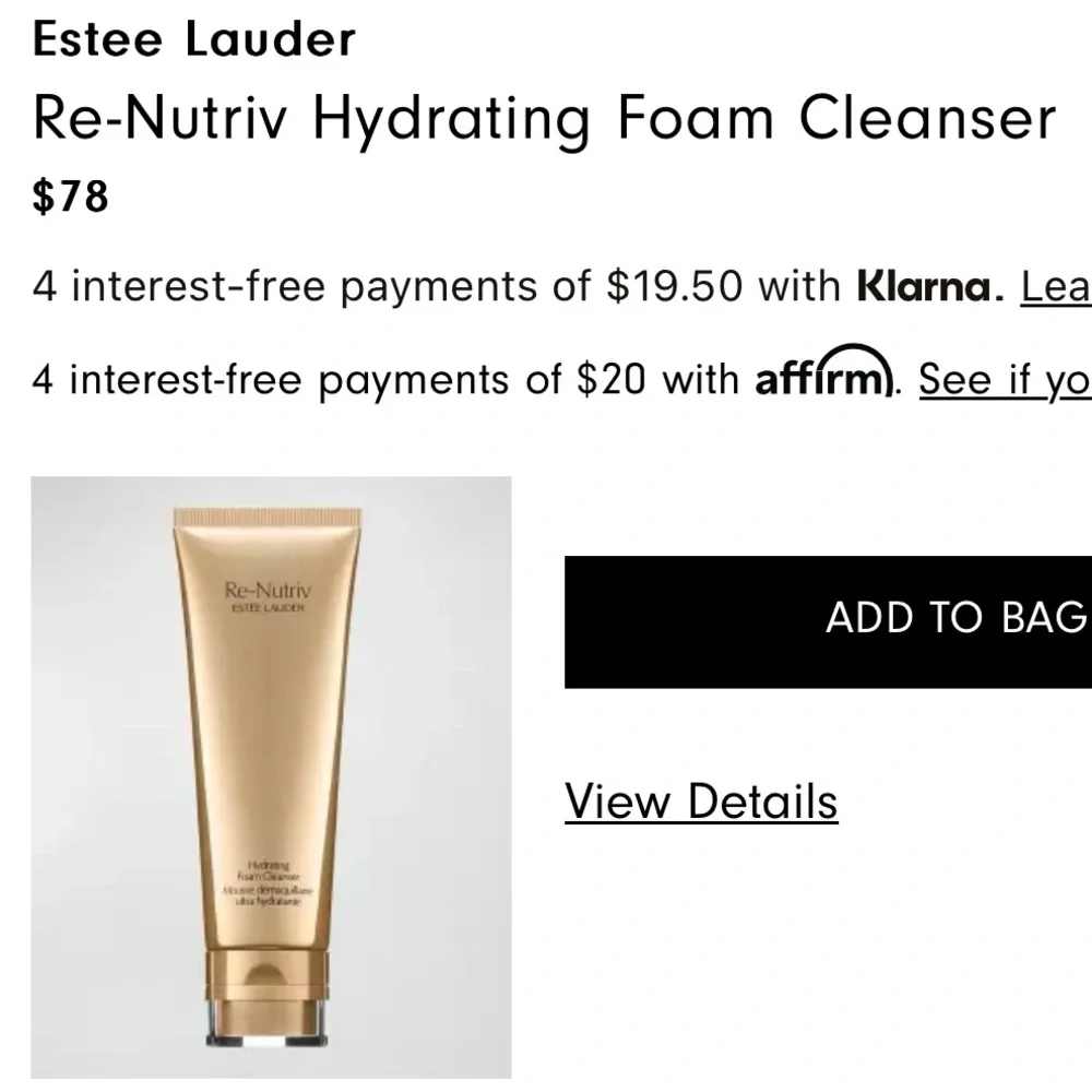 Estee Lauder Re Nutriv 5pc Set (Cleanser, Eye Creme, Limited Edition Lipstick)_10
